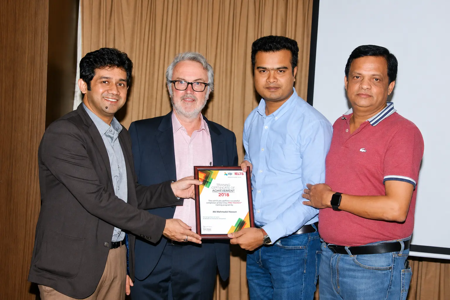 training certificate